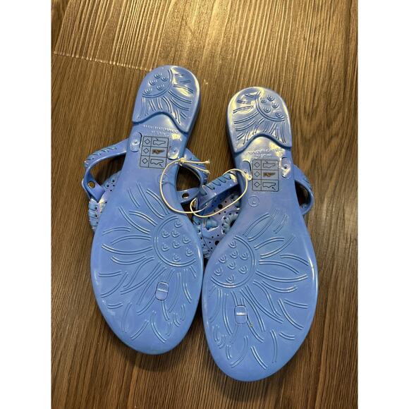 Jack Rogers NWOT Blue Georgica Jelly Sandals - Picture 4 of 5